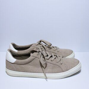Old Navy Faux Suede Classic Sneakers for Women Khaki Taupe Size 8